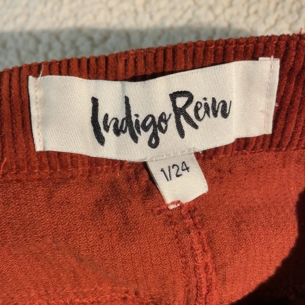 NWOT Indigo Rein Corduroy Skirt